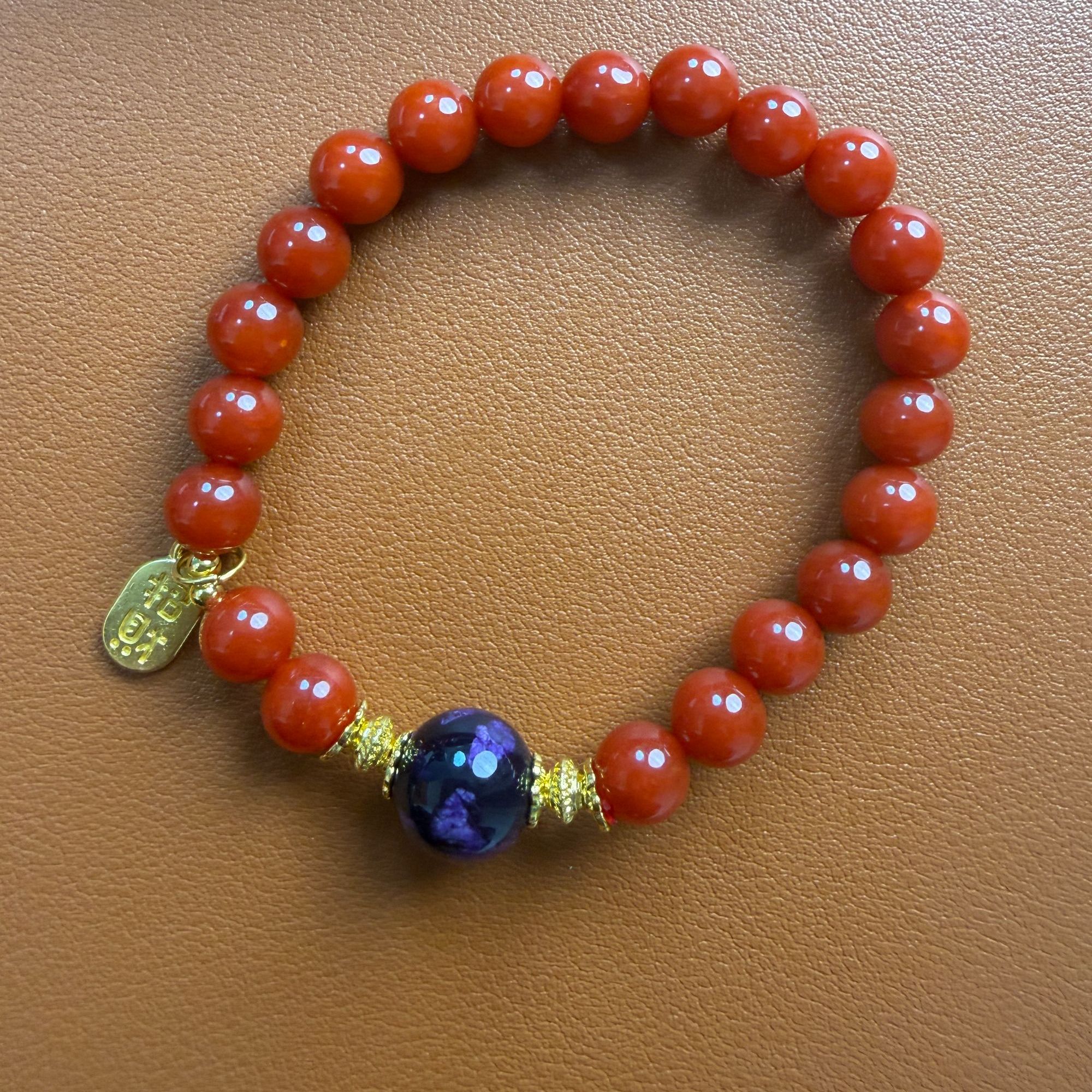 【老佛爷】3233-紫色大宝贝手串