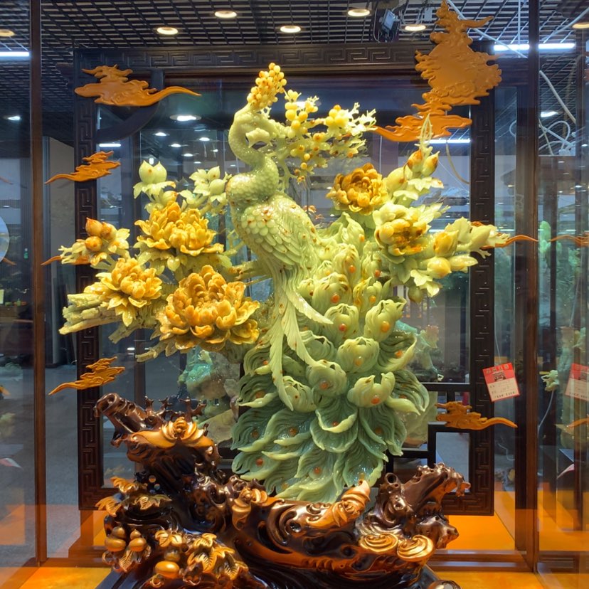 【闪购商品】蛇纹石玉摆件覆膜未镶嵌