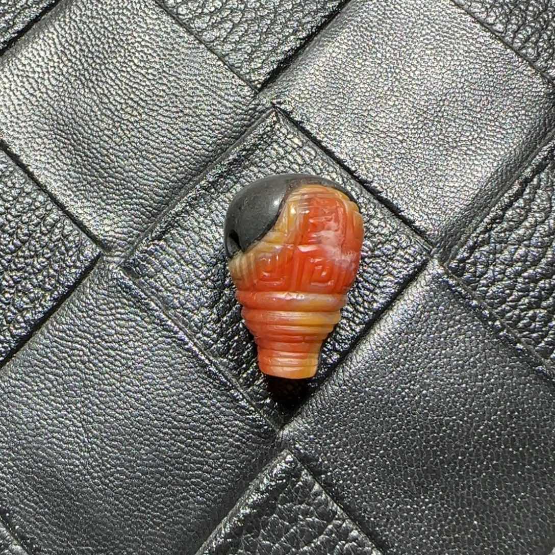 南红玛瑙未镶嵌三通16.3mm