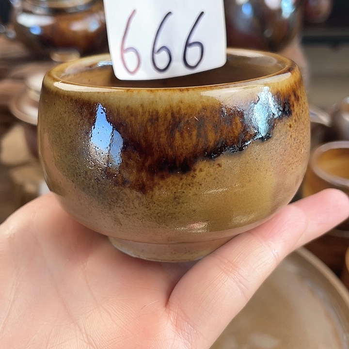 壶大****生建水紫陶白泥柴烧杯