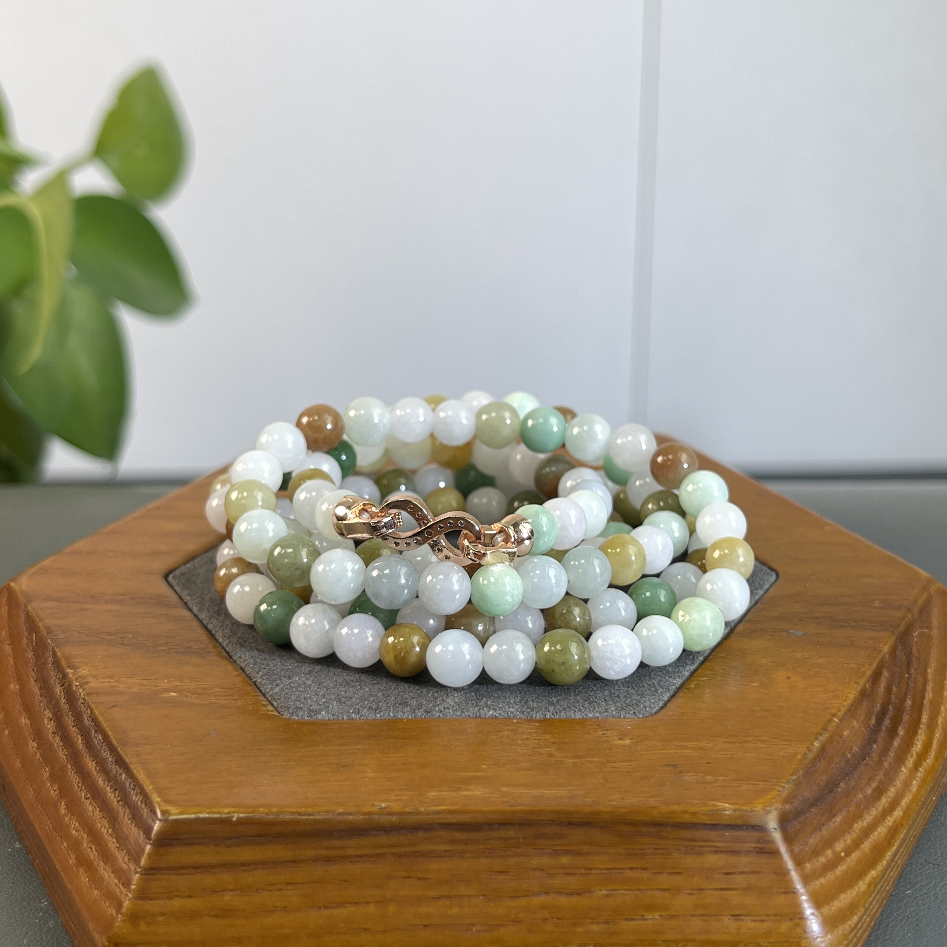 JSW05-28 天然缅甸A货翡翠  翡翠珠串（含配饰）