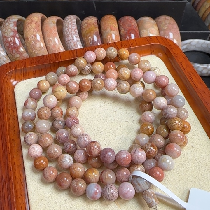 硅化玉108颗放漏未镶嵌