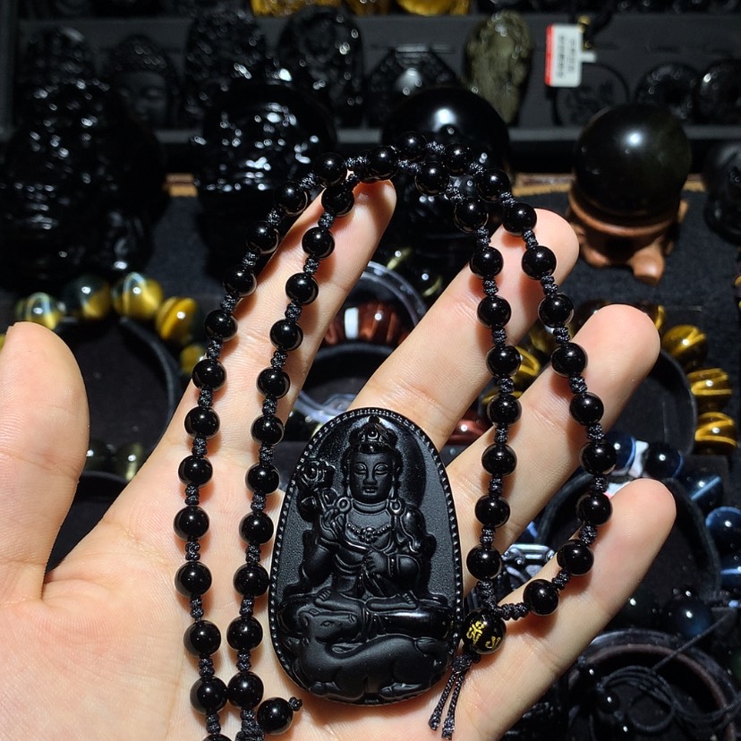 【闪购商品】未镶嵌黑曜岩珠宝奇石一**光