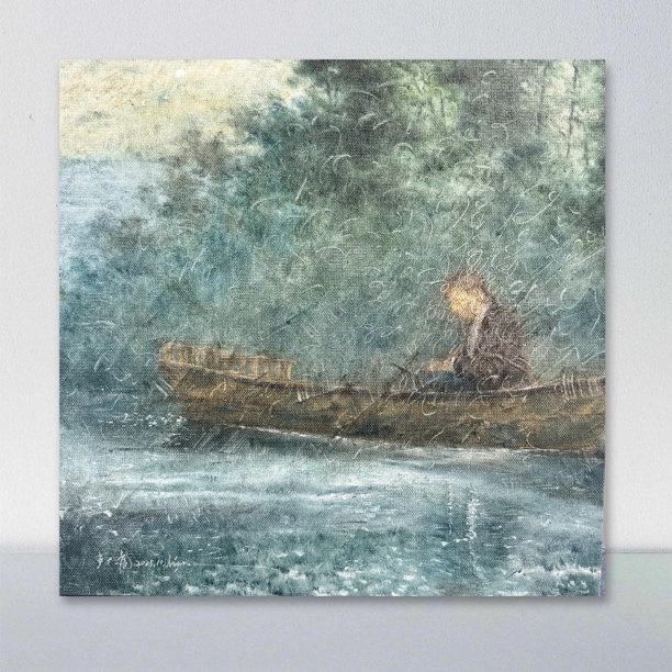 原创油画卢大虎老师原创作品尺寸80✖️80厘米