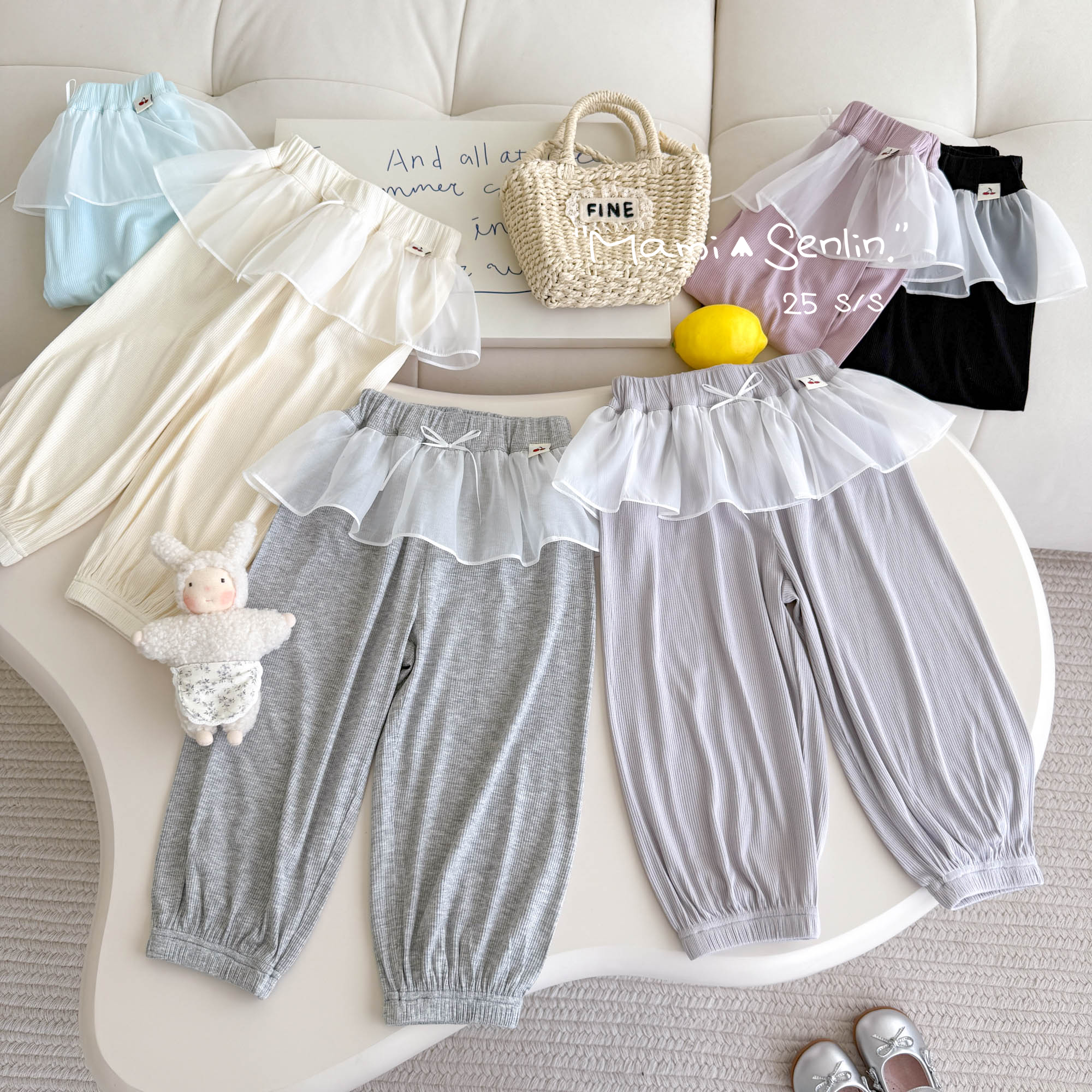 【现货】妈咪森林童装2025年夏新款女童休闲抖抖裤252-MMSL-252164