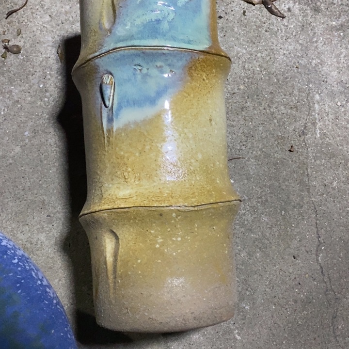 紫砂花盆高29口15瑕疵