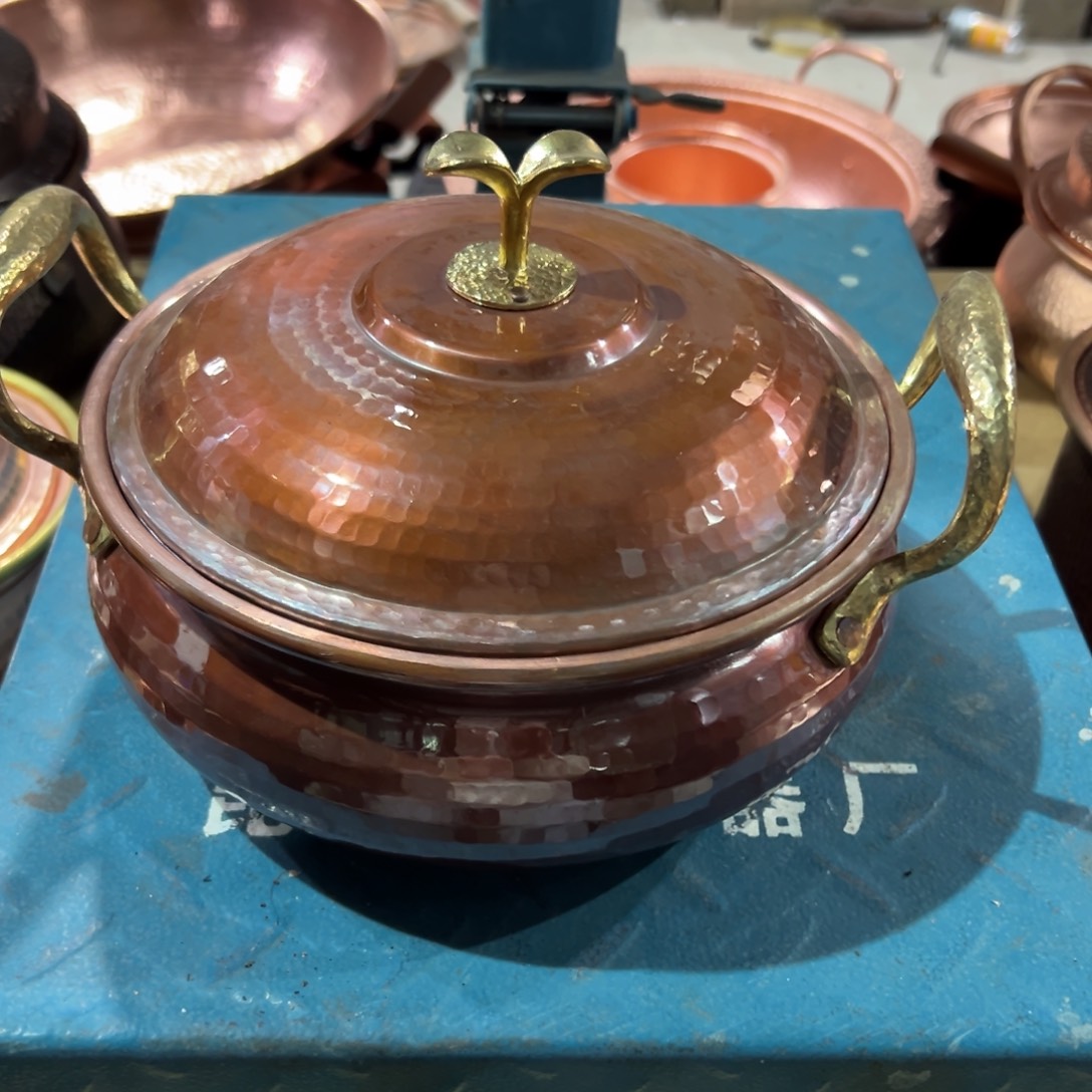 20cm豆芽顶烤色浅汤锅
