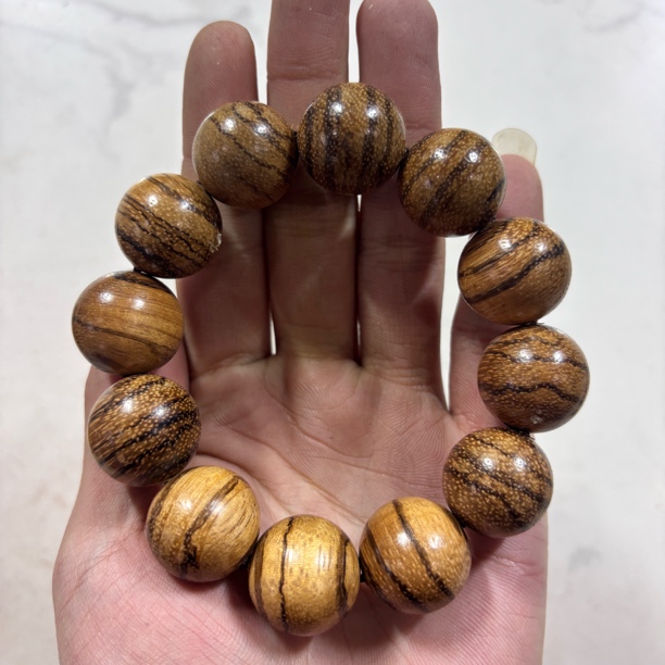 c504虎皮檀卡2.0cm单圈手串