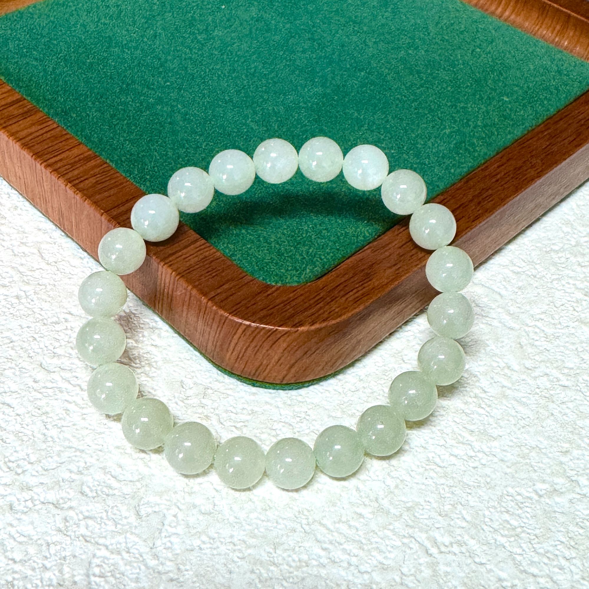 和田玉8m+圆珠手串