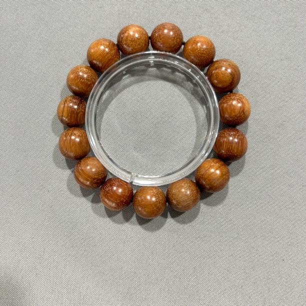 A423   金星桃木卡1.5 圆珠单圈手串