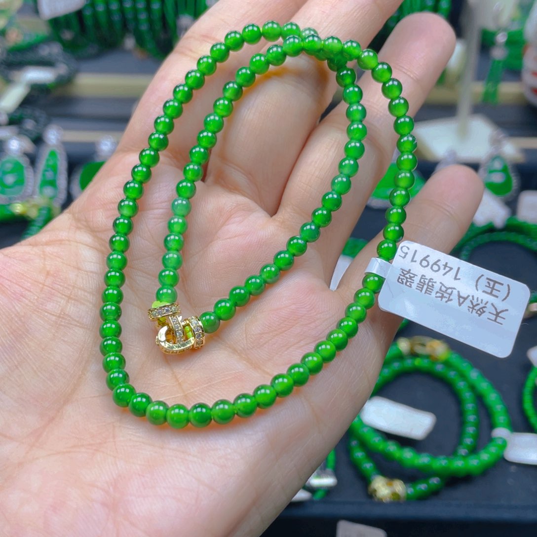 颈饰未镶嵌翡翠锁骨链4