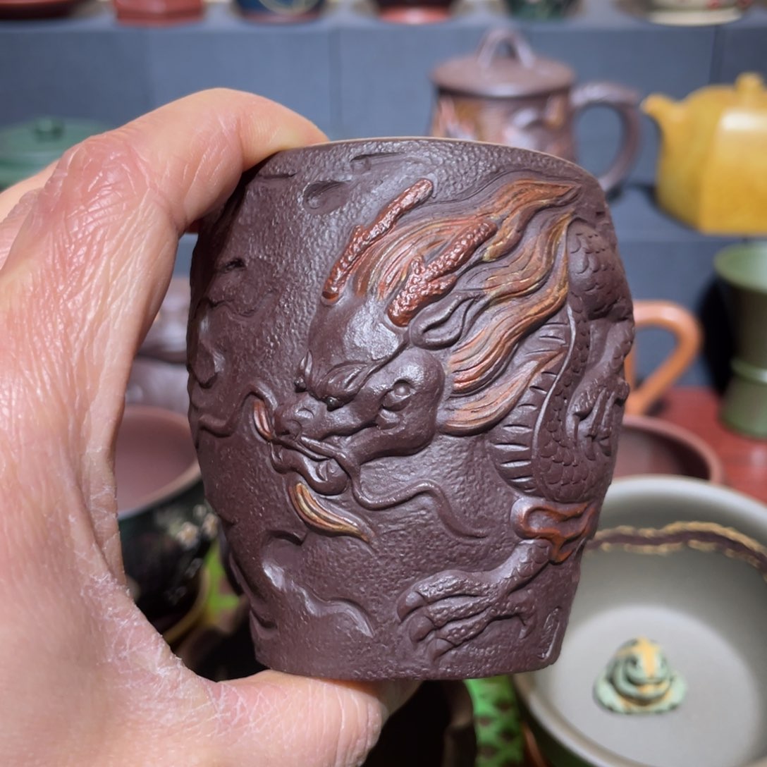 原矿紫砂手工主人杯