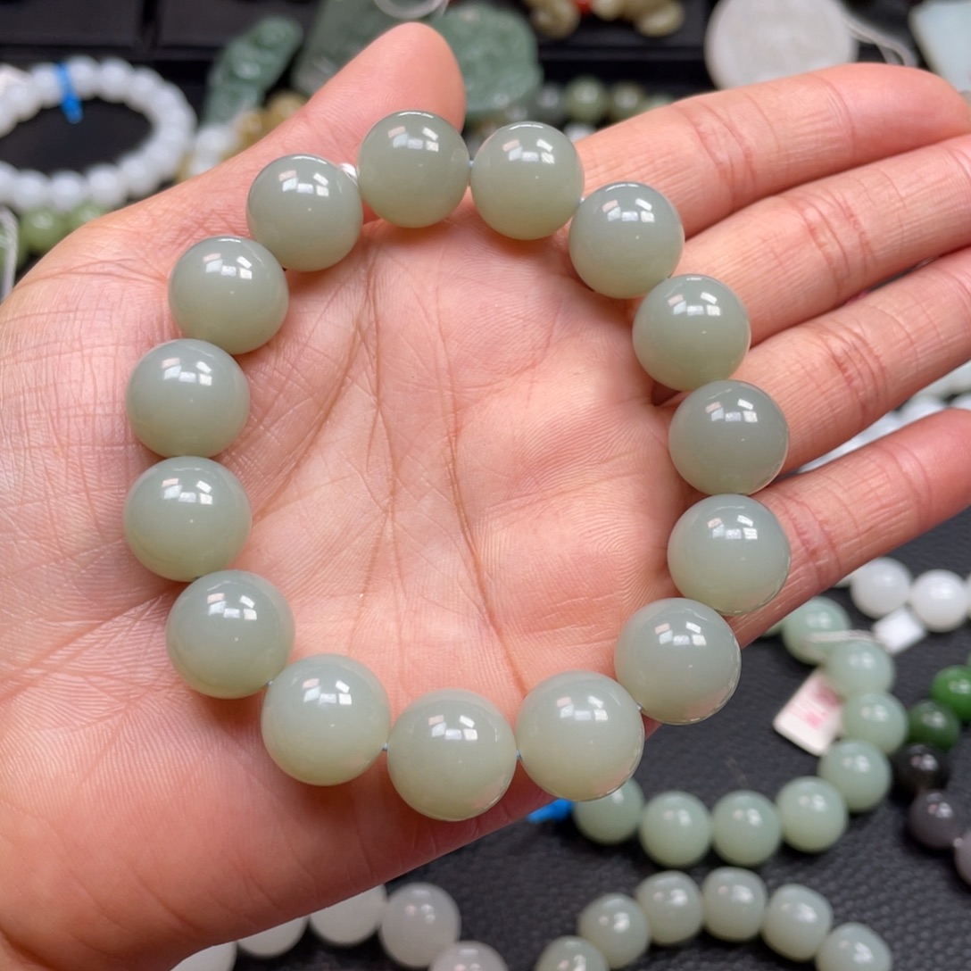 和田玉未镶嵌手链