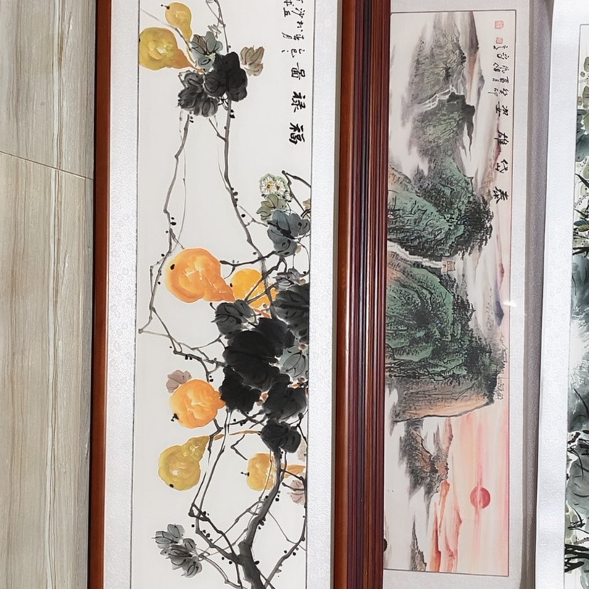 【闪购商品】国画书画作品带框163×48