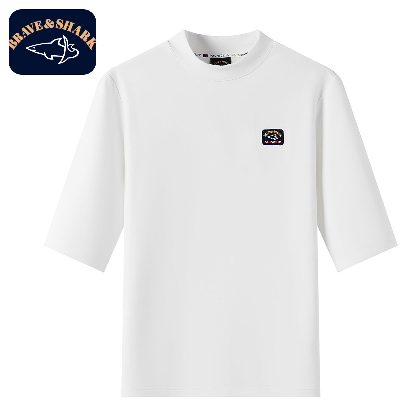 【官方正品】BRAVE&SHARK/勇士鲨鱼男士秋冬短袖T恤圆领半袖