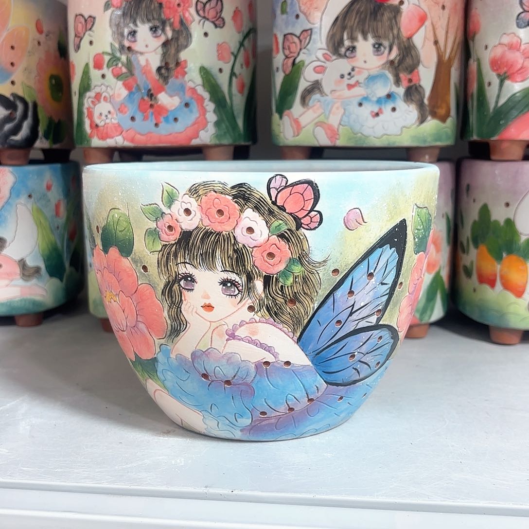 紫砂花盆手工花盆默认微瑕16.5/13