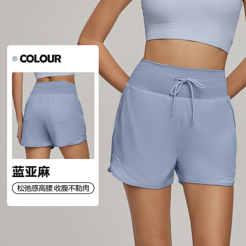 DWH115074  假两件运动短裤女外穿防走光休闲瑜伽短裤