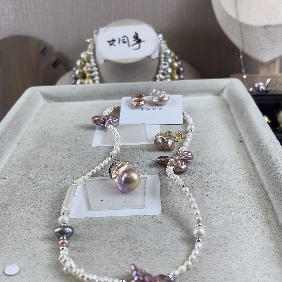 淡水珍珠套链未镶嵌【纯恬】