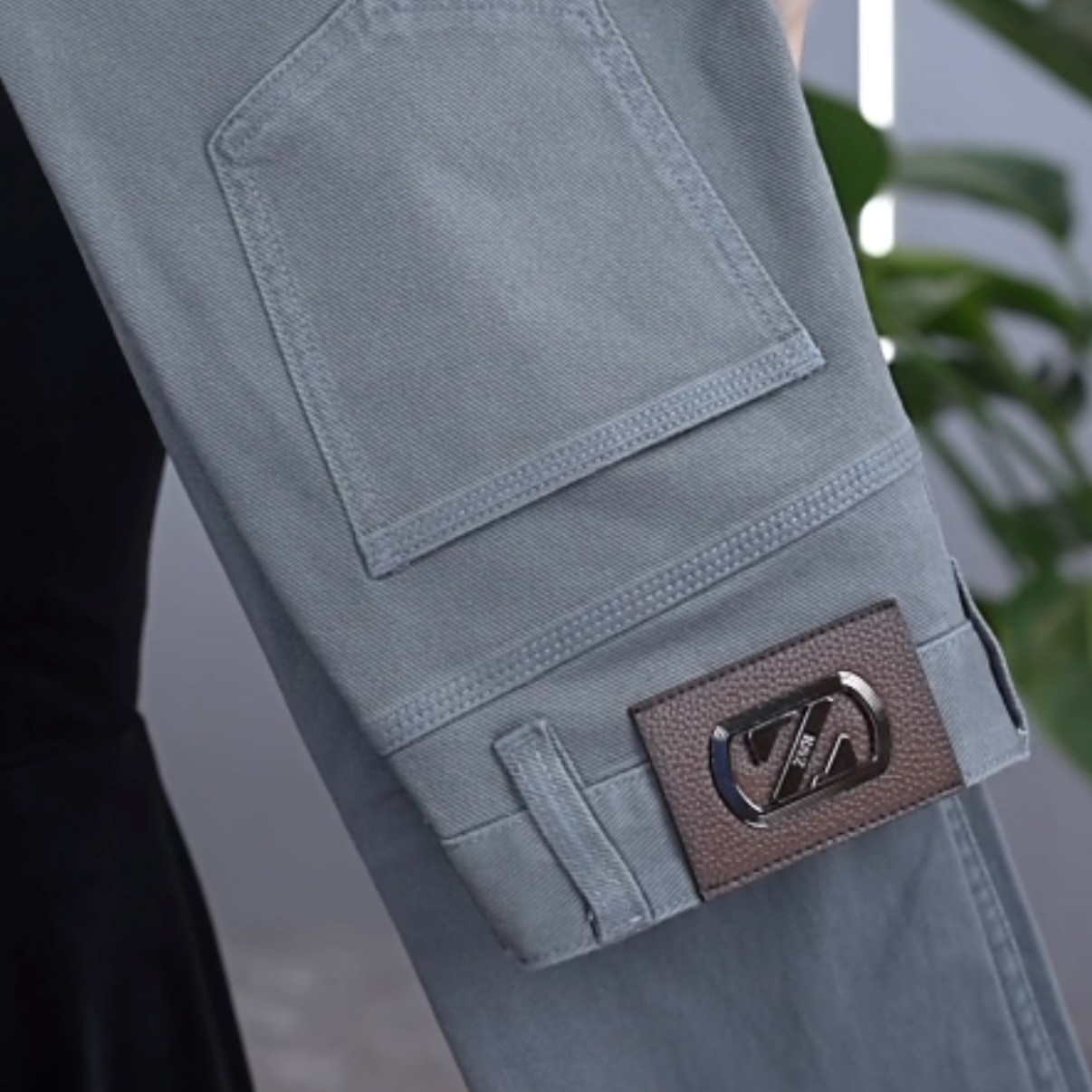 YUANNIU/原牛秋冬厚款高奢贵族定制男士牛仔裤百搭弹力修身小直筒