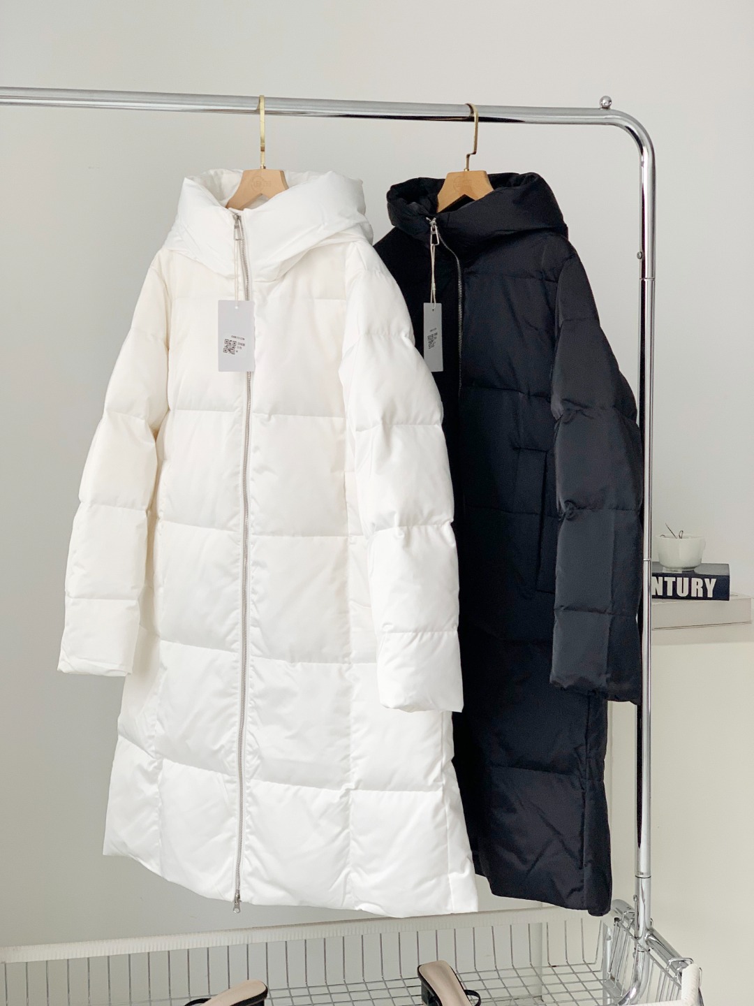 妙启时尚-DK101款女款两色长款羽绒服