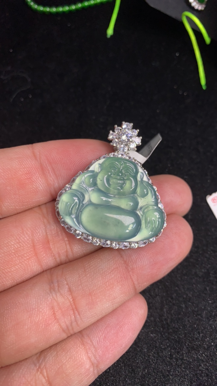 天然A货佛公吊坠
