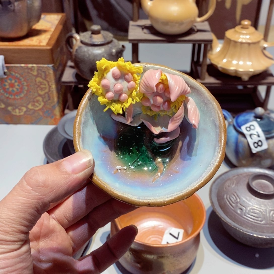 柴烧茶具陶瓷杯子