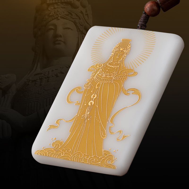 徐建勇原创 妈祖福牌 陶瓷挂件 白瓷挂牌 福牌 陶瓷摆件