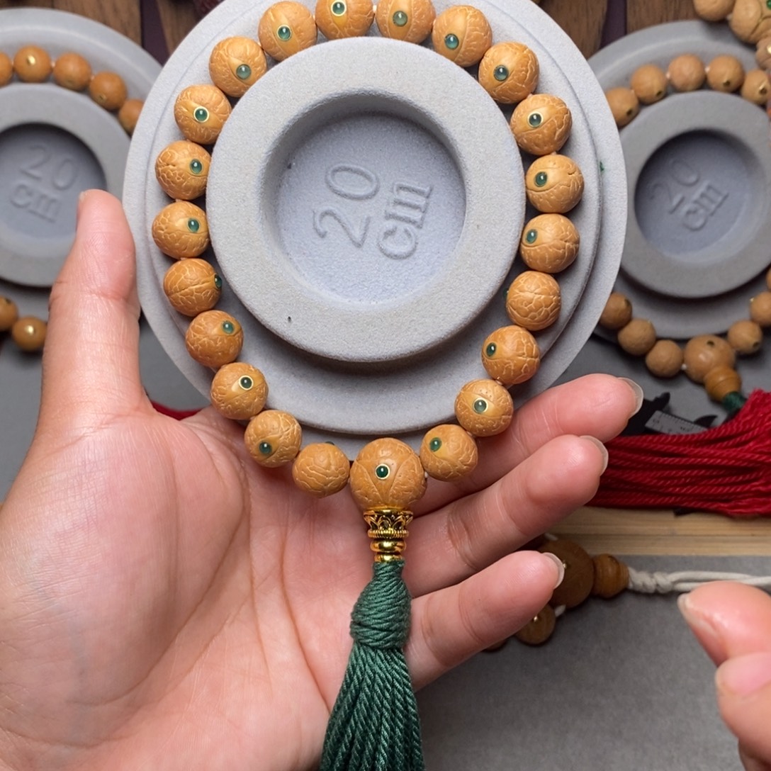 手串凤眼菩提12mm➕绿