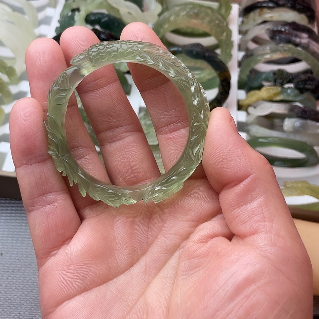 蛇纹石玉合金手镯