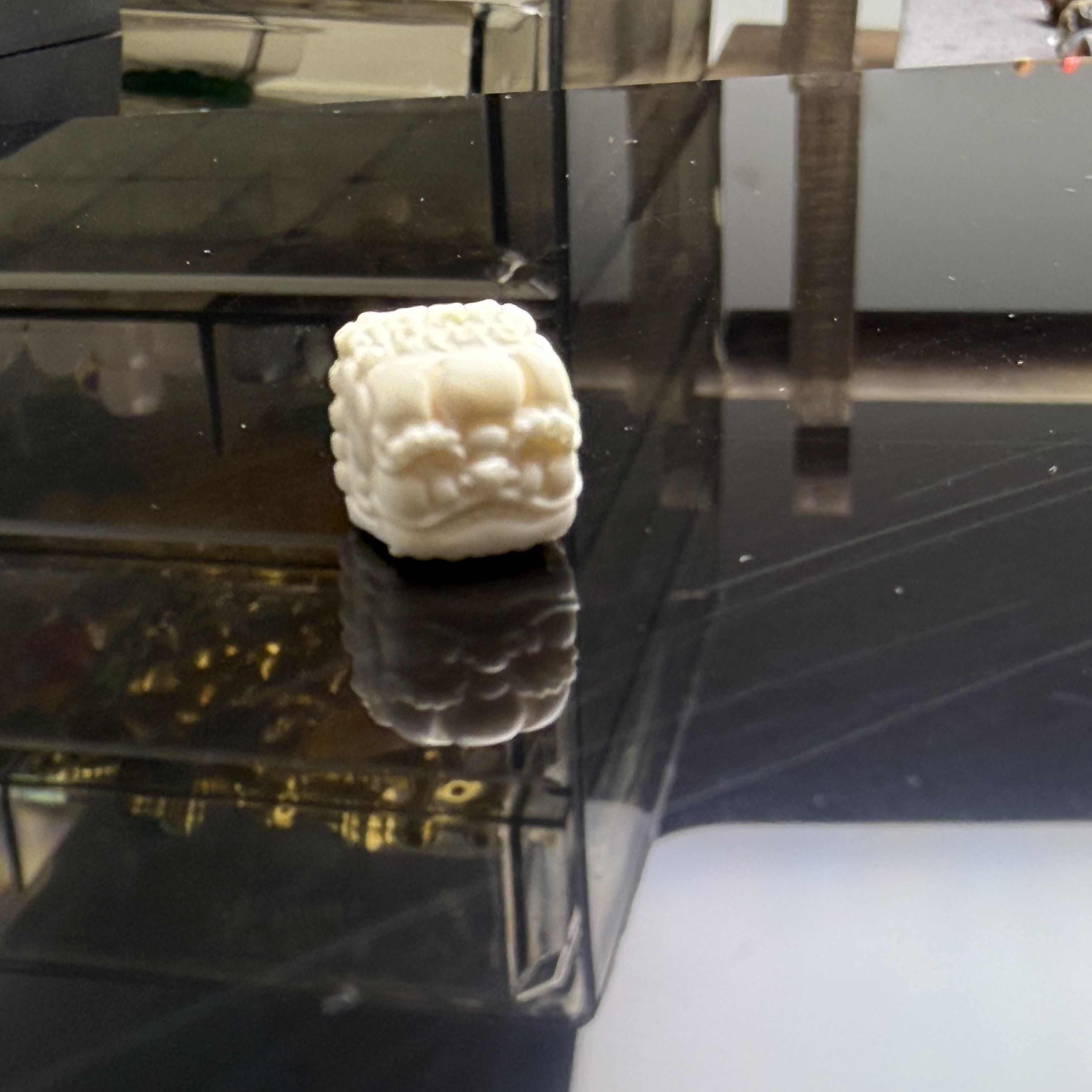 猛犸醒狮配珠精工雕刻文玩创意配饰 尺寸8mm+