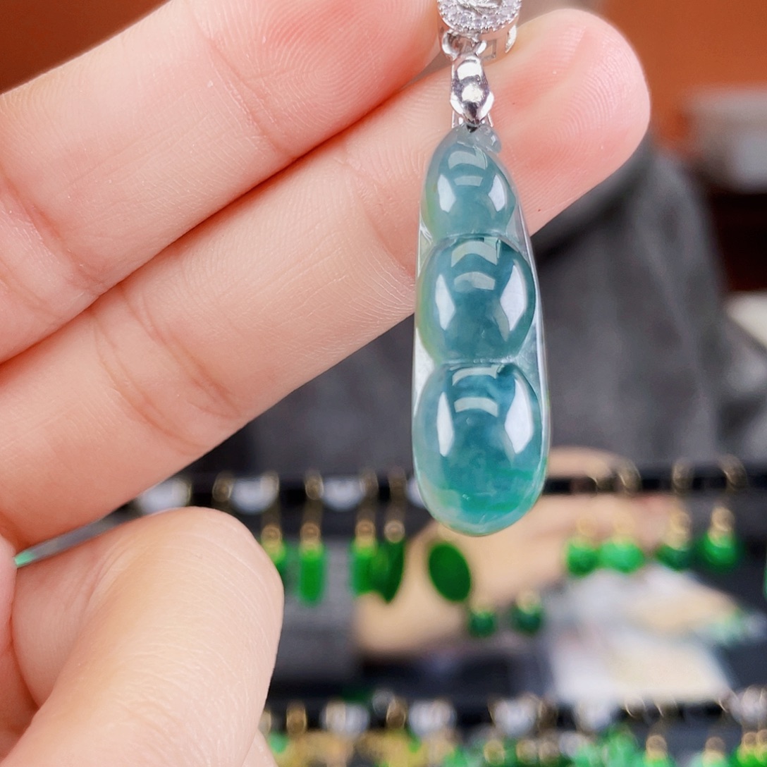 翡翠未镶嵌耳饰饰品