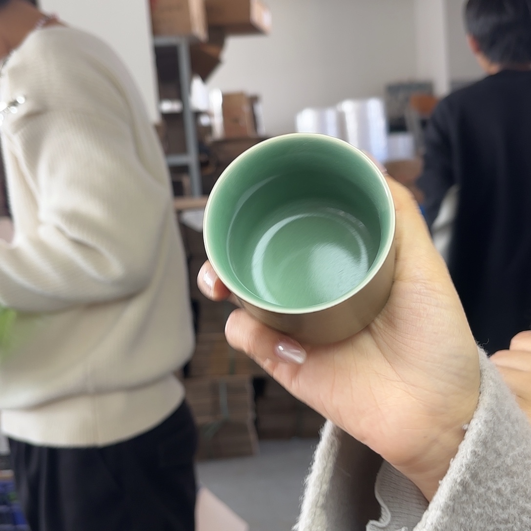 龙泉云间青瓷小米茶器