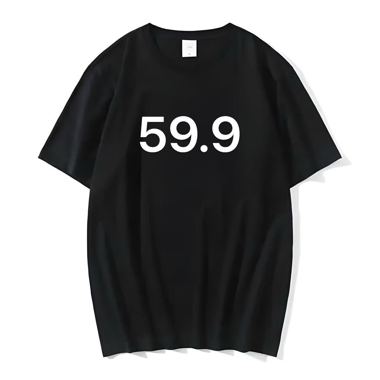 5男士春夏百搭时尚休闲微阔潮牌圆领宽松简约短袖T恤