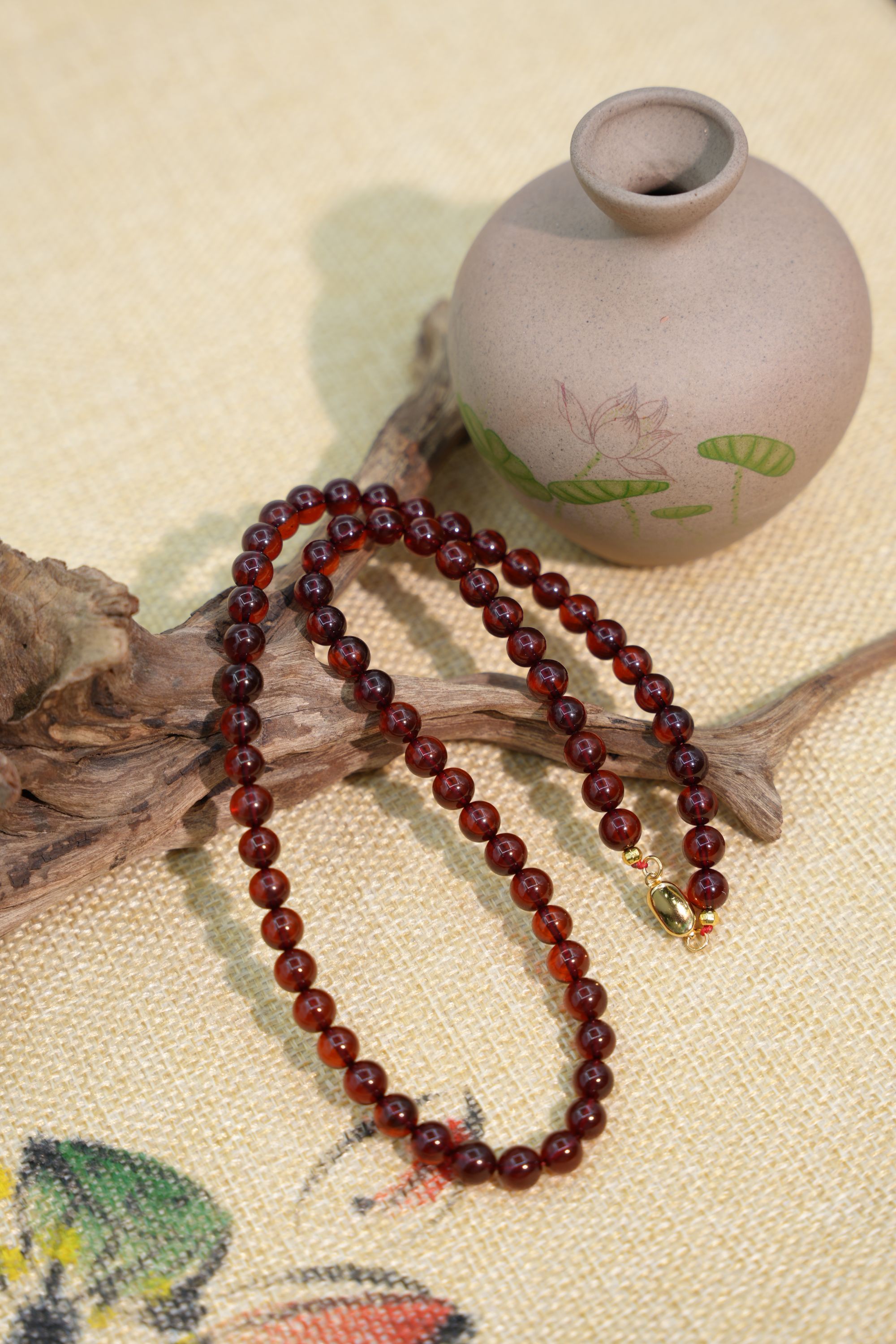 6+血珀圆珠妈妈链多样性发一件YB3624901