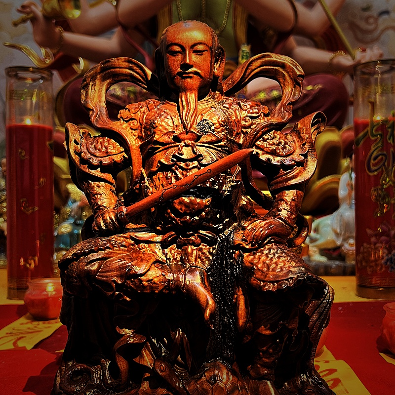 天然雷击木枣木木雕摆件