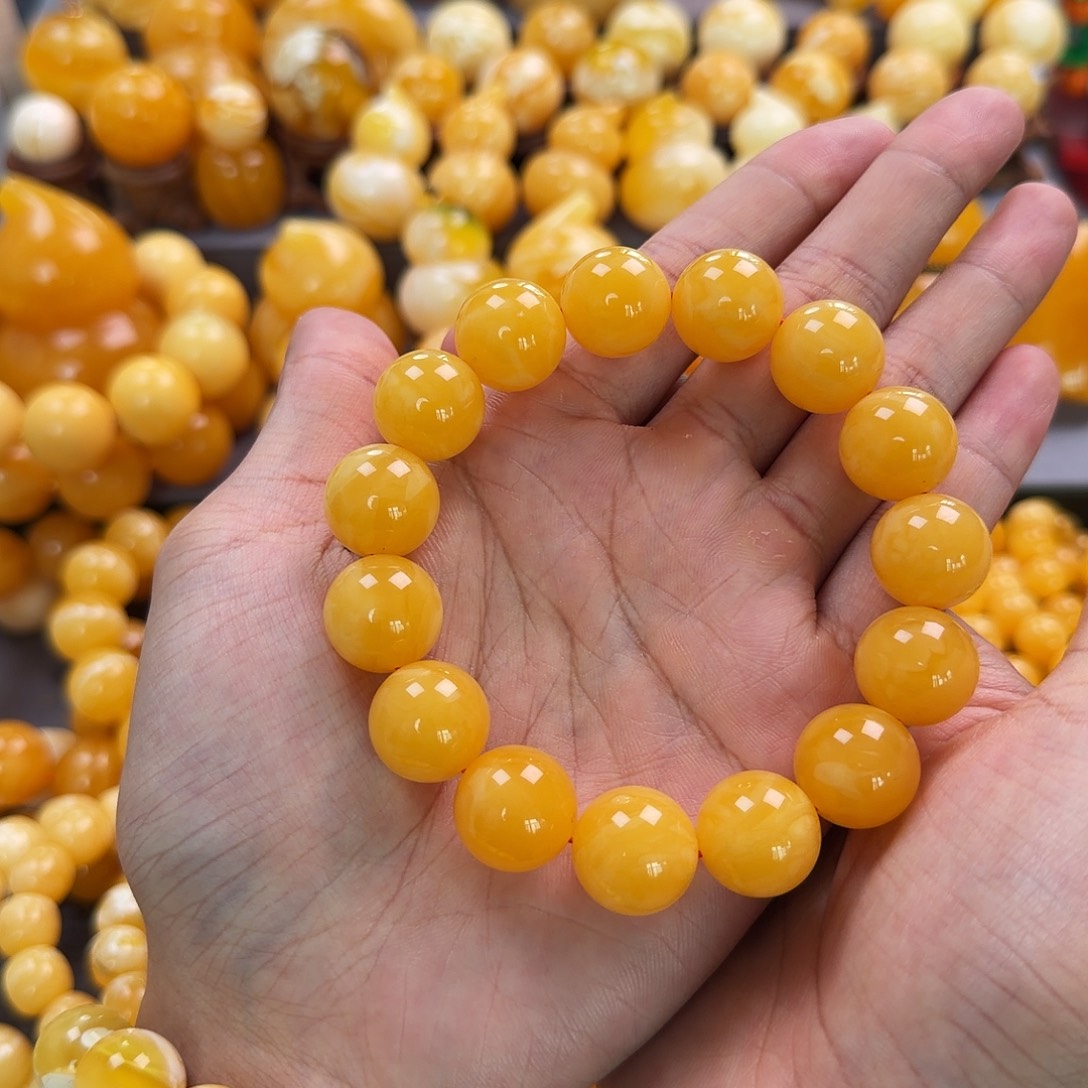 琥珀未镶嵌珠宝奇石16mm同料