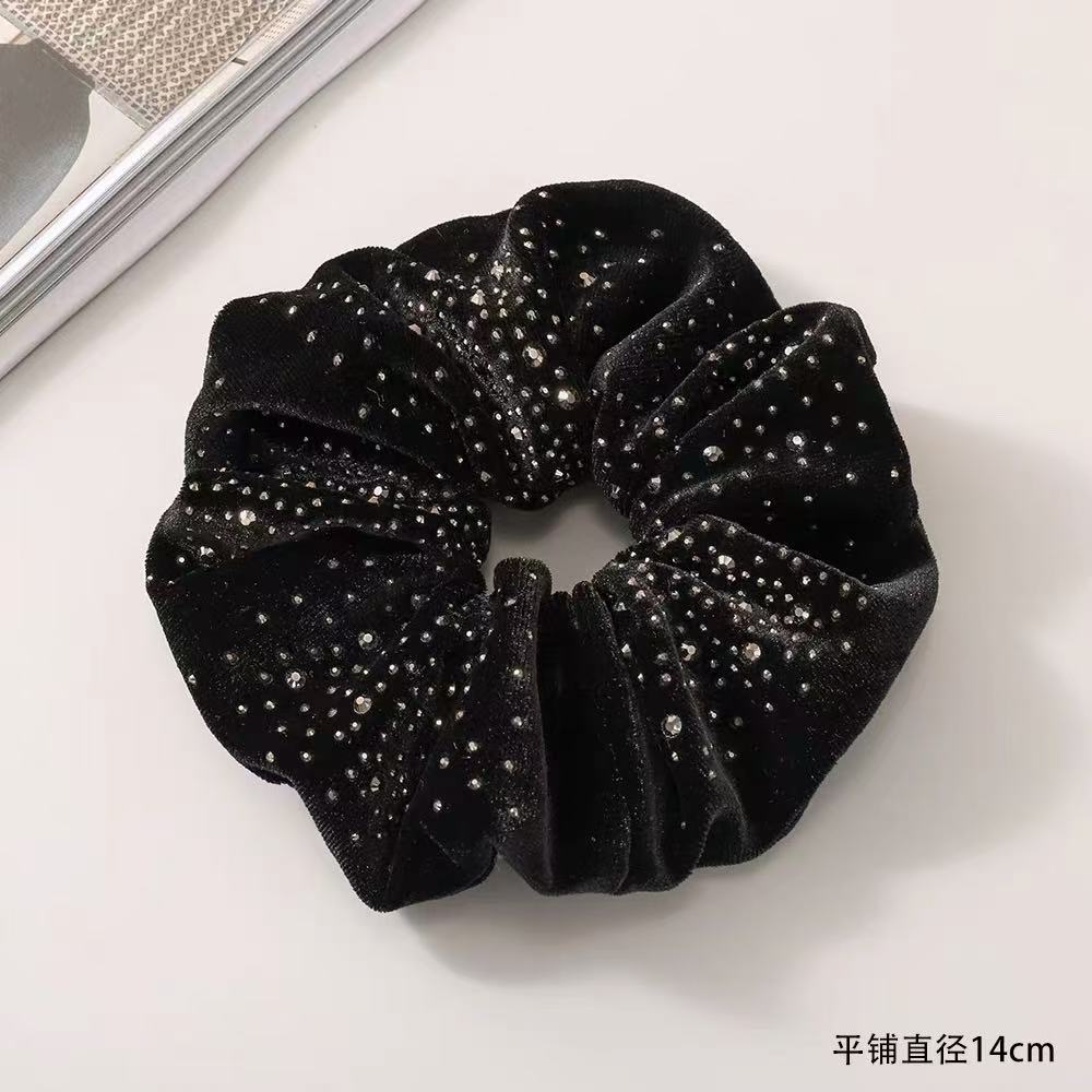 满天星百搭大肠发圈简约气质扎头发马尾发绳高级感头绳发饰女3593