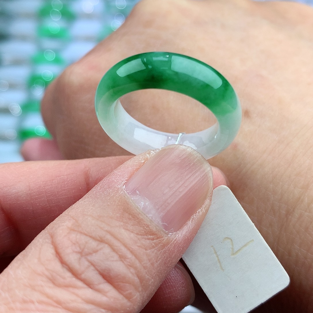 未镶嵌戒指翡翠12号