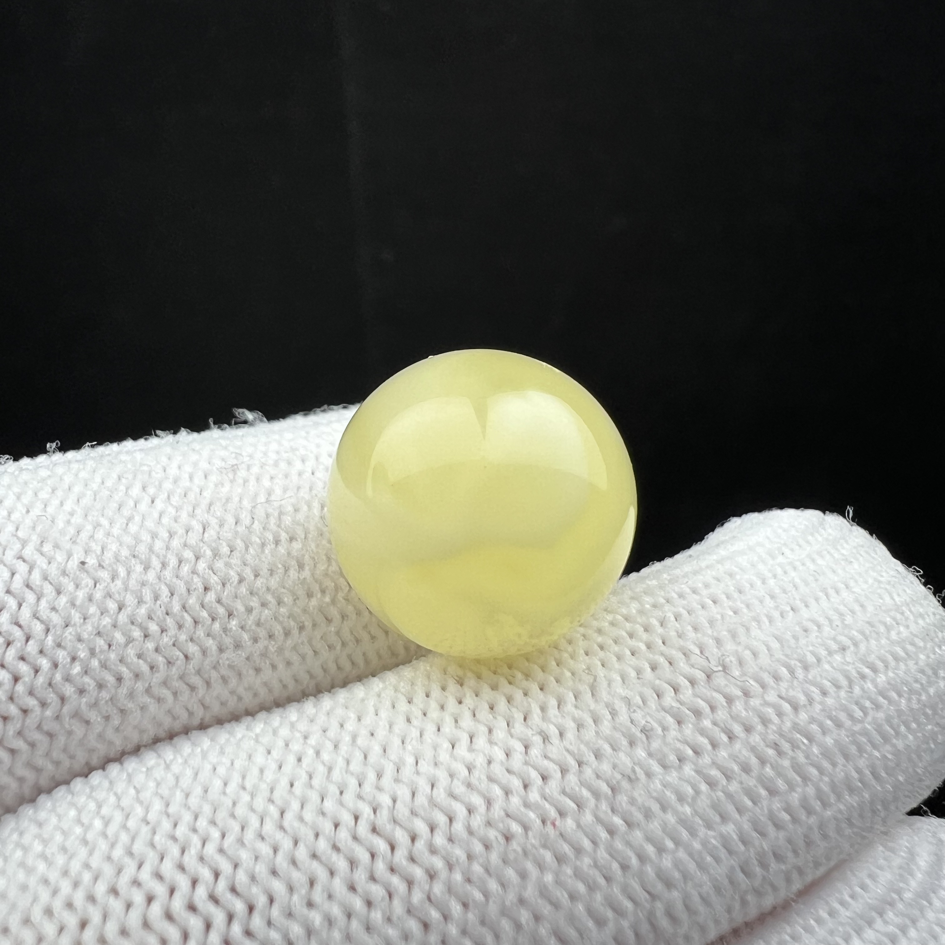 A1256天然蜜蜡圆珠约14.8mm支持复检 假一罚十