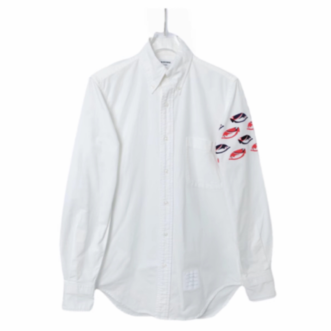 99新 THOMBROWNE 01774  Thom Browne TB 刺绣热带鱼衬衣 1码