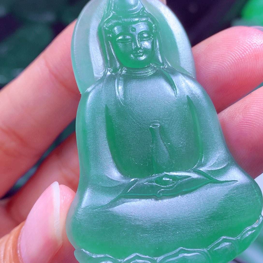 斜****定制翡翠未镶嵌天然