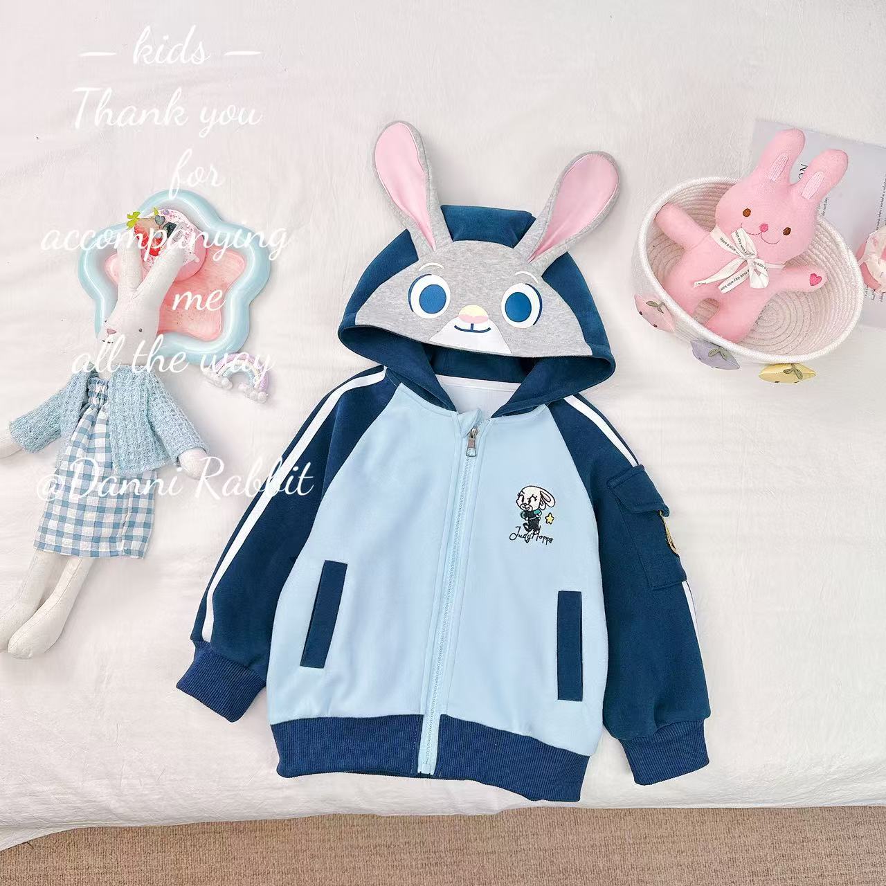 【Dannirabbit】*校园宝贝必入重工款—超级可爱兔子迪迪外套*D-W738