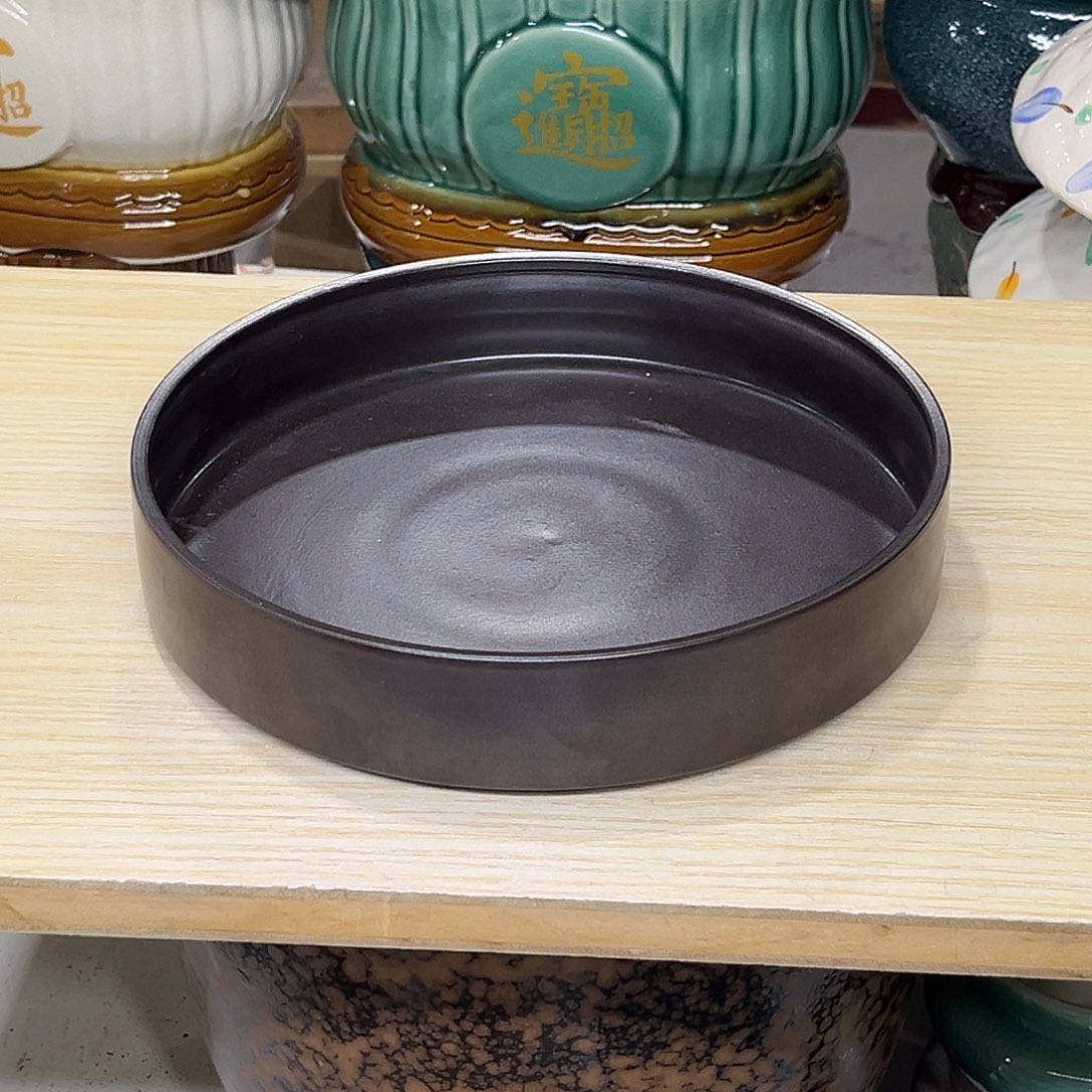 陶瓷绿植多肉微瑕花盆口径21*4.5无孔