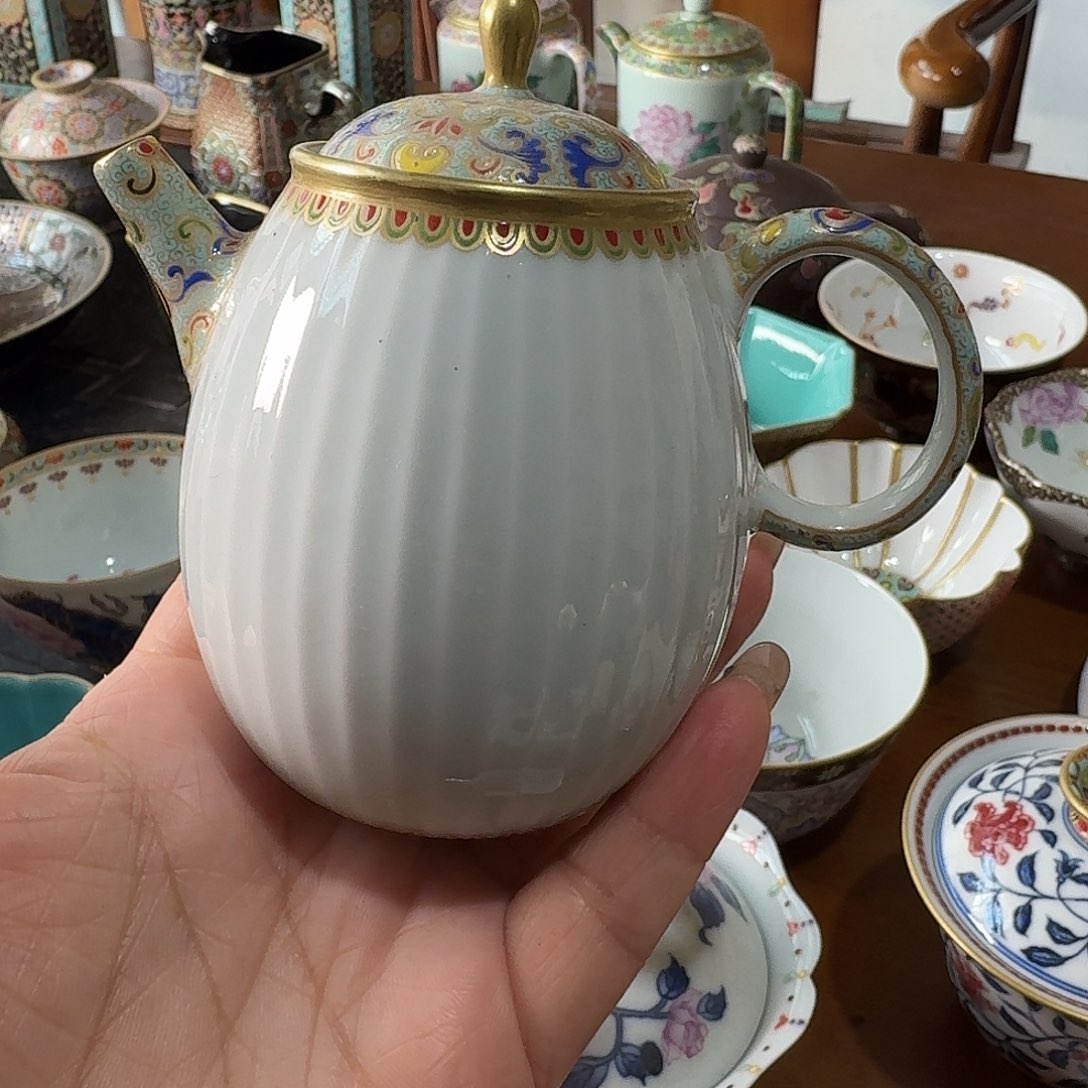 景德镇陶瓷珐琅彩壶杯杯杯杯