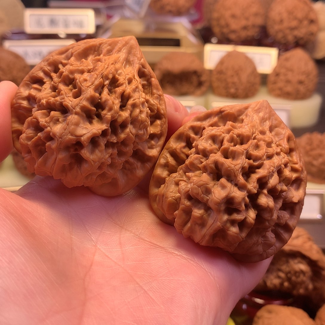 文玩核桃吊坠官帽全品48