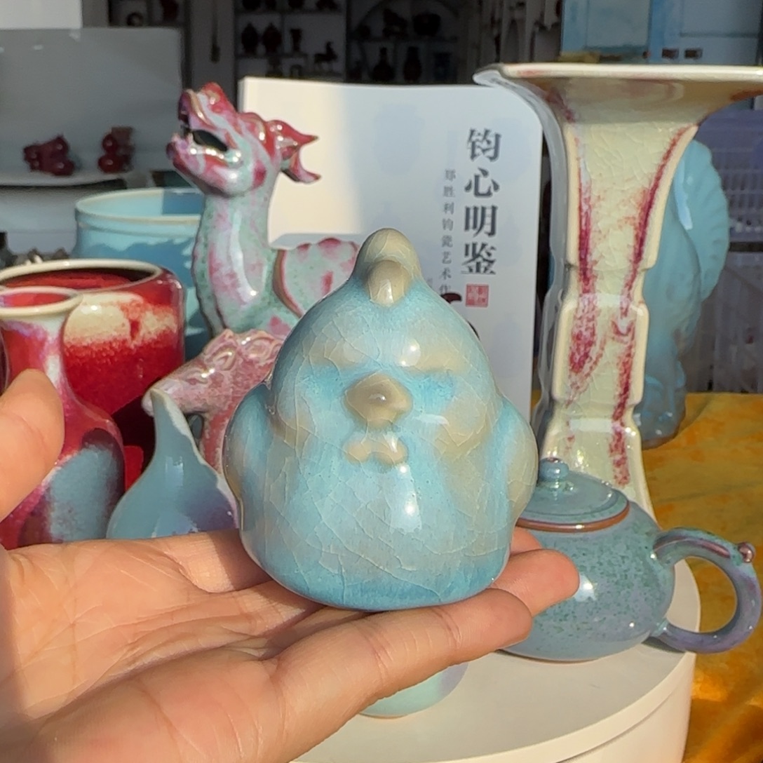 陶摆件郑家钧窑摆件