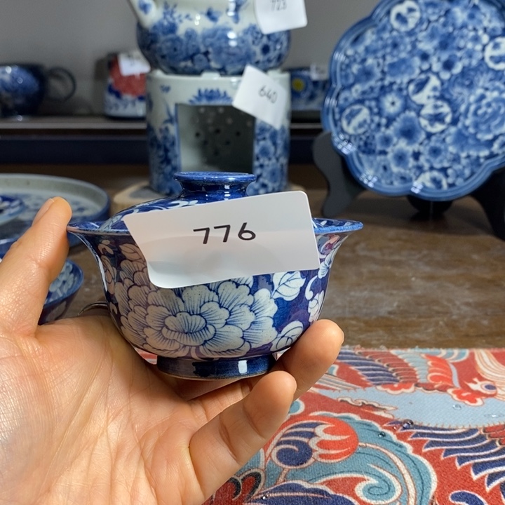 青花瓷景德镇手绘手工牡丹万花
