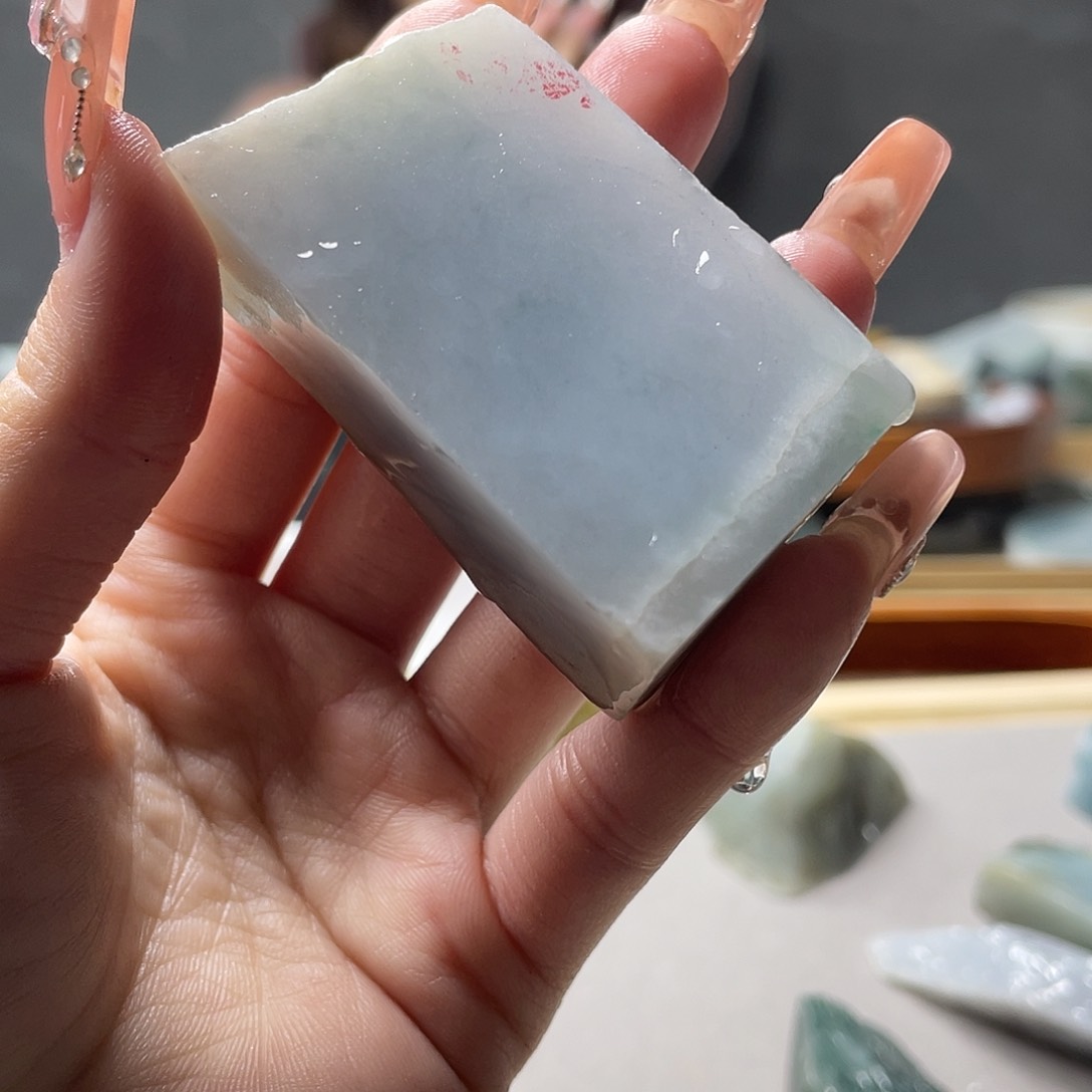 翡翠裸石可*儿料子不包工