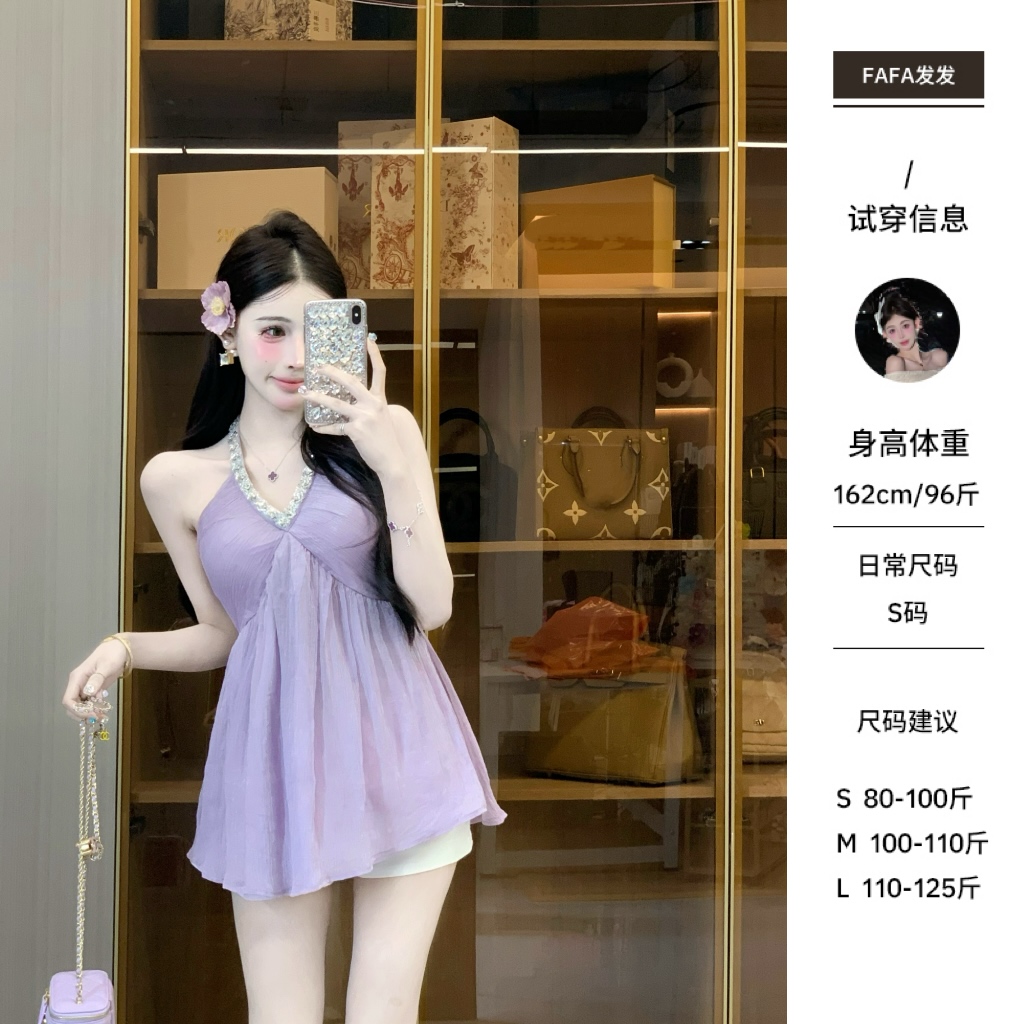 FaFa●【千金玛德琳】C5SY0404A上衣预时尚气质名媛小众设计感