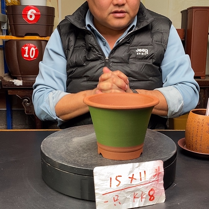 紫砂花盆货号一只Kk8